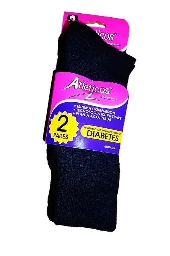 [10001072] ATLETICOS WOMAN CALCETA DIABETICOS 2PARES MOD.3108 